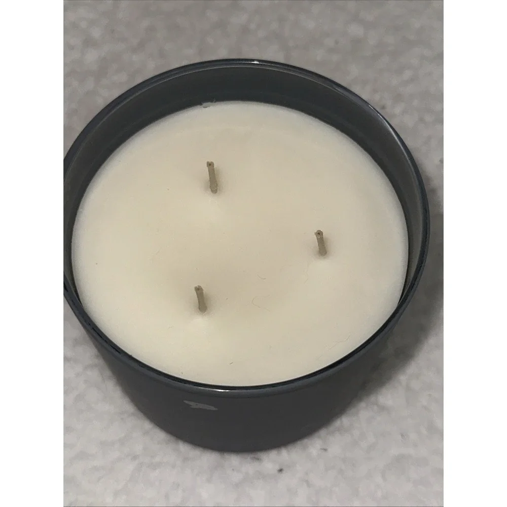 White Barn Bath & Body Works Caramel + Oud 3-Wick Scented Candle 14.5 oz Gold